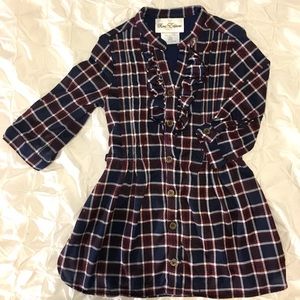 Flannel Dress! Super cute fit. Girls 2T